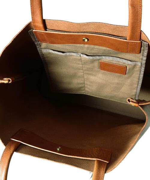 「SLOW」 トートバッグ F キャメル メンズ_画像2