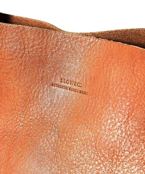 「SLOW」 トートバッグ F キャメル メンズ_画像5