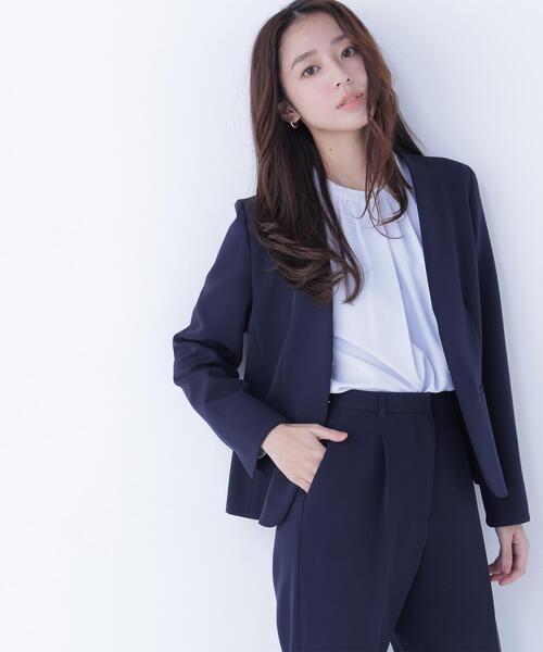 NATURAL BEAUTY Purpose ブラウス　ネイビー　紺 NATURAL BEAUTY BASIC（ナチュラルビューティーベーシック） ブラウス