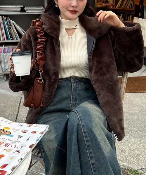 efill ブルゾン FREE ブラウン レディース : ZOZOTOWN Yahoo!店 - 通販