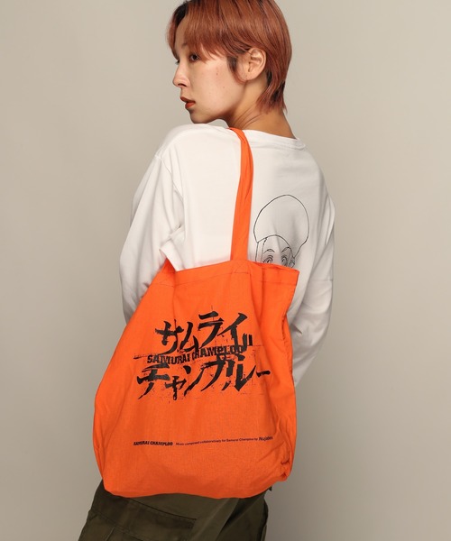 YEN TOWN MARKET トートバッグ 大きめ 「SAMURAI CHAMPLOO」サムライ