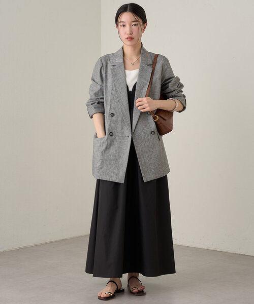 Loungedress（ラウンジドレス） 7分袖シャツ FREE ベージュ レディース 