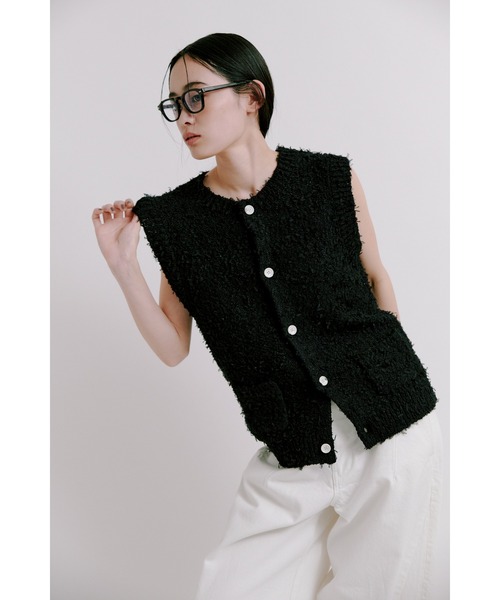 MIESROHE（ミースロエ） ニットベスト FREE ブラック レディース