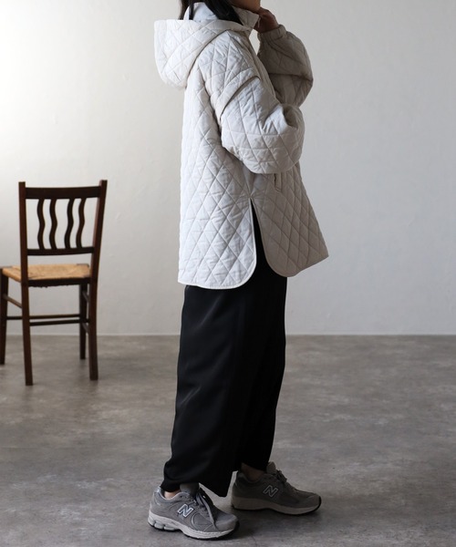 「ap retro」 キルティングブルゾン FREE カーキ レディース_画像8