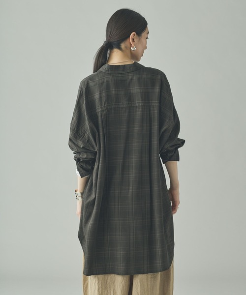 【新品タグ付】カレンソロジー ＜C.S.G＞スラブチェックブラウス Curensology（カレンソロジー） ブラウス シャツ /セルロースローン