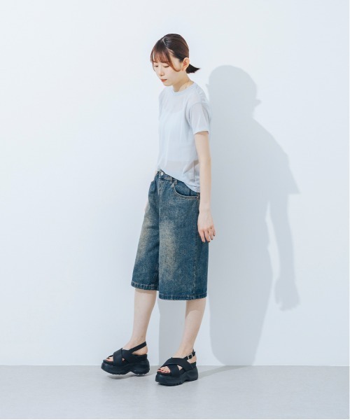 サンダル 「XS-LLサイズ展開・柔らかい」厚底パデットクロスサンダル JA5966 レディースの画像