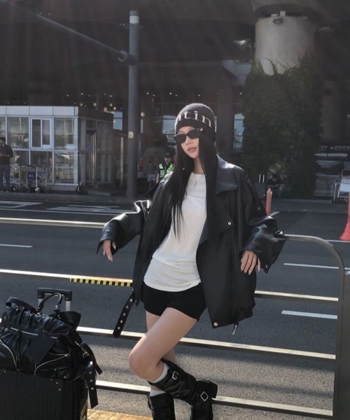 ViViDAY レザージャケット ライダース 「新色追加」ビッグシルエット