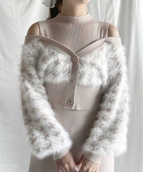 「NOMAE」 ニットワンピース FREE ピンク レディース_画像3