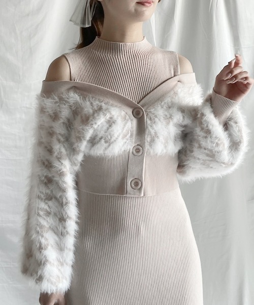 「NOMAE」 ニットワンピース FREE ピンク レディース_画像4