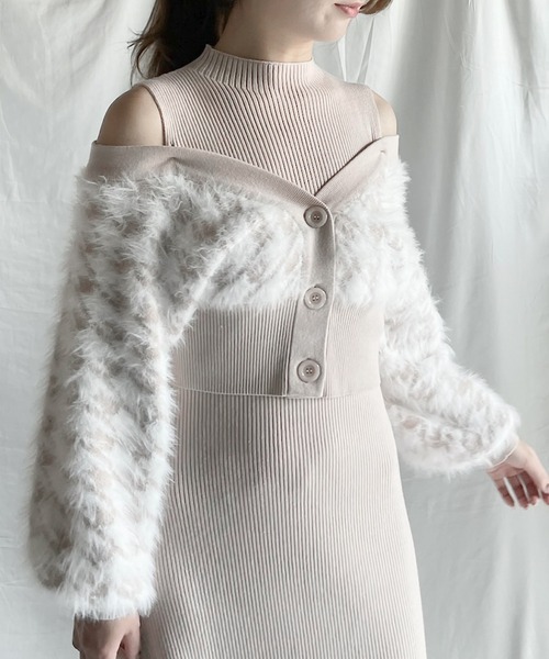 「NOMAE」 ニットワンピース FREE ピンク レディース_画像5