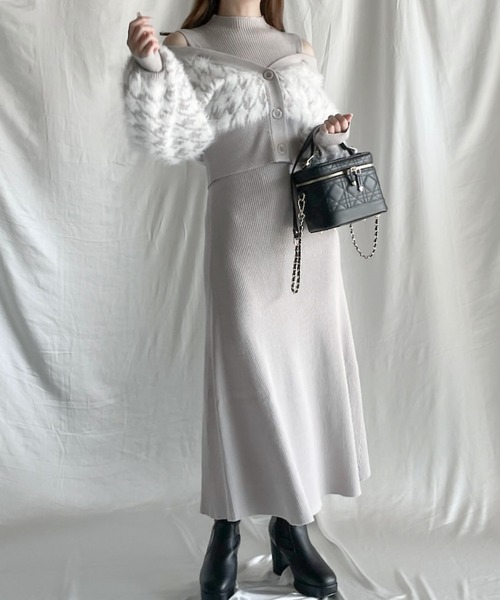 「NOMAE」 ニットワンピース FREE ピンク レディース_画像8