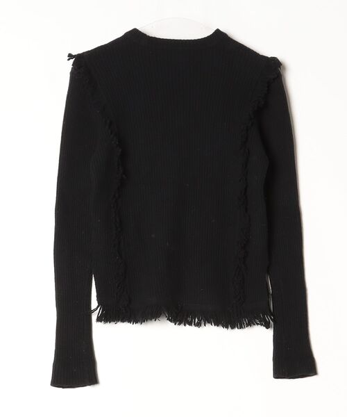 「Kaon」 フリル長袖ニット FREE ブラック レディース_画像2