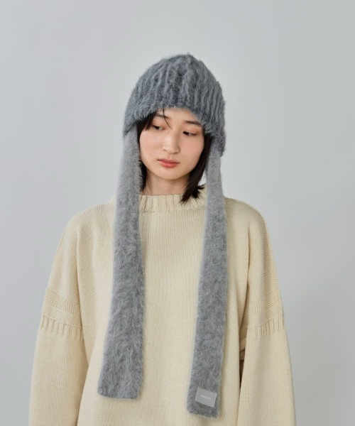 「OVERRIDE」 ニットキャップ 57~59cm グレー レディース_画像6