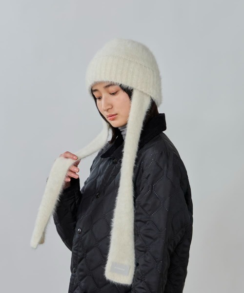 「OVERRIDE」 ニットキャップ 57~59cm グレー レディース_画像8