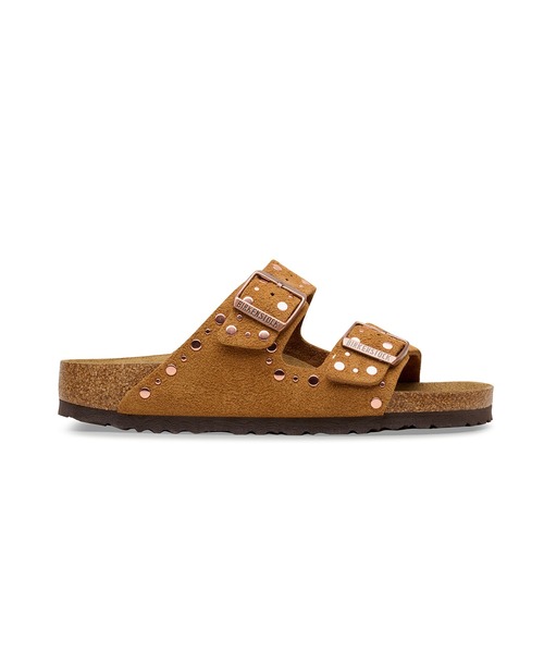 ビルケンシュトック アリゾナ リベット トープ Arizona Rivets Suede Leather in Color Taupe | BIRKENSTOCK US