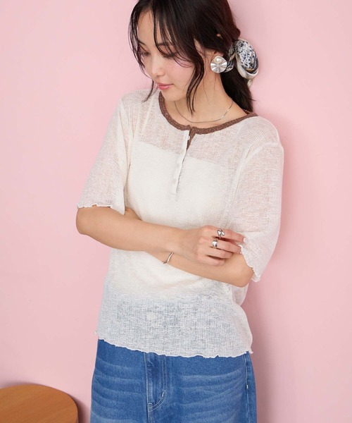 forksy.（フォルクシー） ヘンリーネック tシャツ 半袖 「forksy