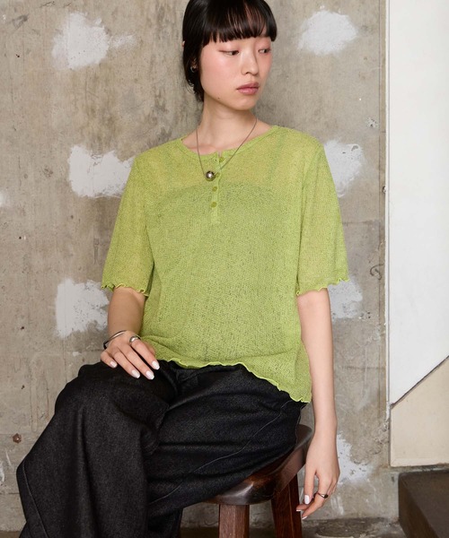 forksy.（フォルクシー） ヘンリーネック tシャツ 半袖 「forksy