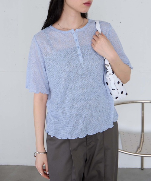 forksy.（フォルクシー） ヘンリーネック tシャツ 半袖 「forksy