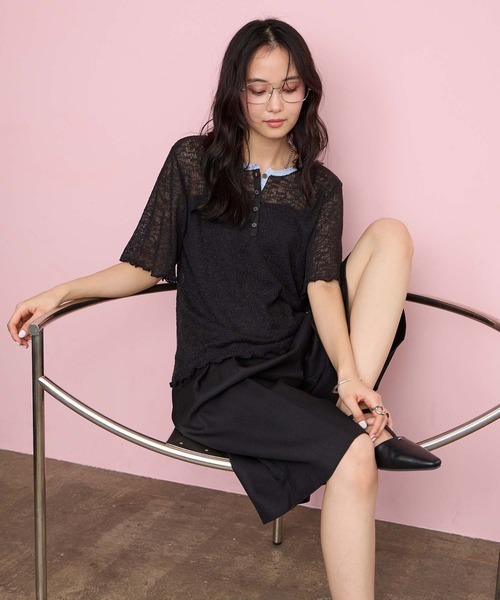 forksy.（フォルクシー） ヘンリーネック tシャツ 半袖 「forksy