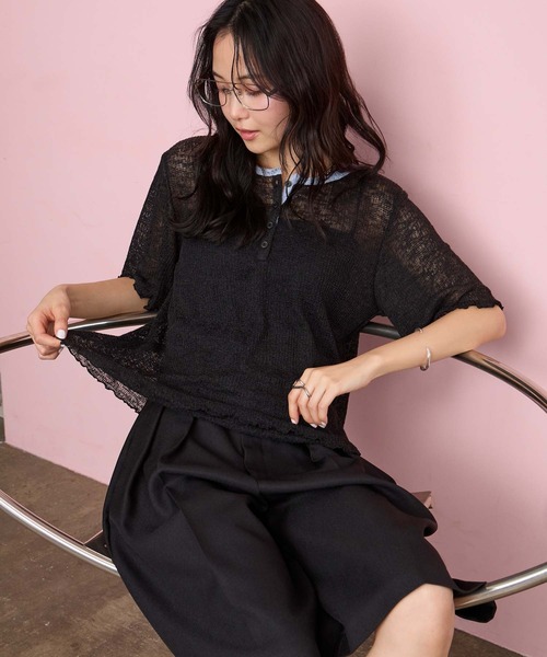 forksy.（フォルクシー） ヘンリーネック tシャツ 半袖 「forksy