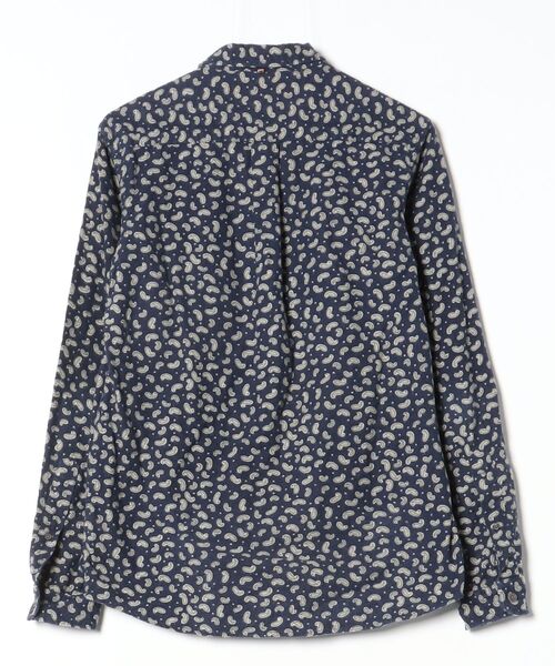 「Pretty Green」 花柄長袖シャツ 2 ネイビー メンズ_画像2
