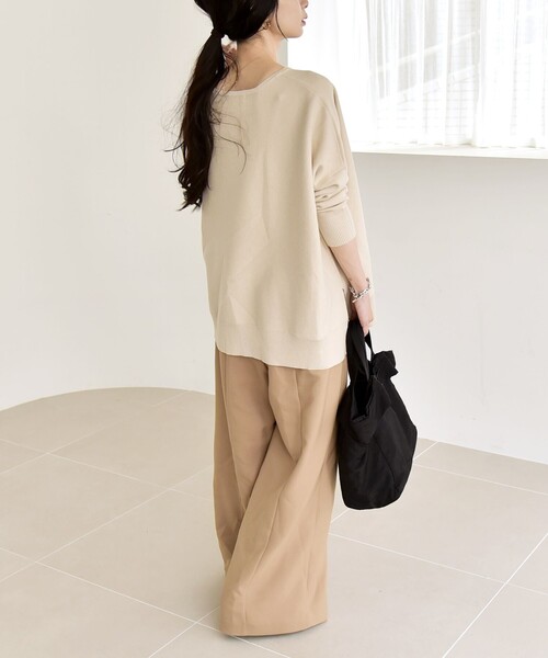 「quaranciel」 長袖ニット ONE SIZE ナチュラル レディース_画像3