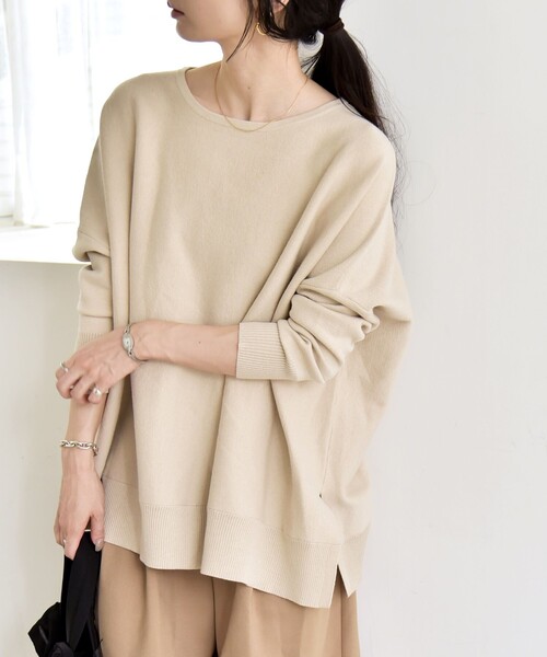 「quaranciel」 長袖ニット ONE SIZE ナチュラル レディース_画像4