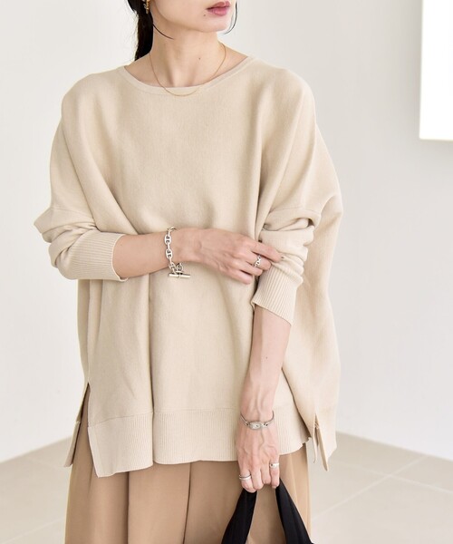 「quaranciel」 長袖ニット ONE SIZE ナチュラル レディース_画像5