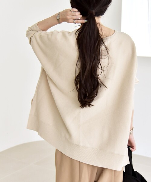 「quaranciel」 長袖ニット ONE SIZE ナチュラル レディース_画像6