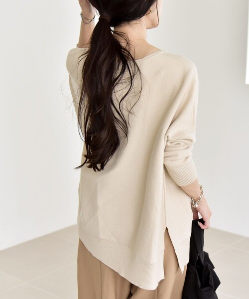 「quaranciel」 長袖ニット ONE SIZE ナチュラル レディース_画像8