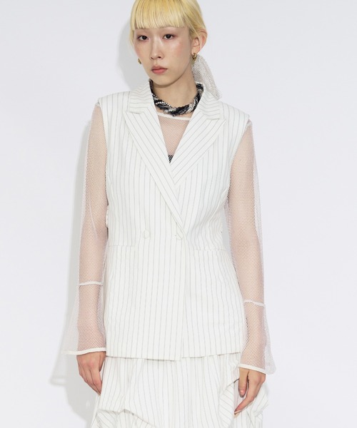 「Ezick」 ベスト FREE ブラック系その他 レディース_画像4