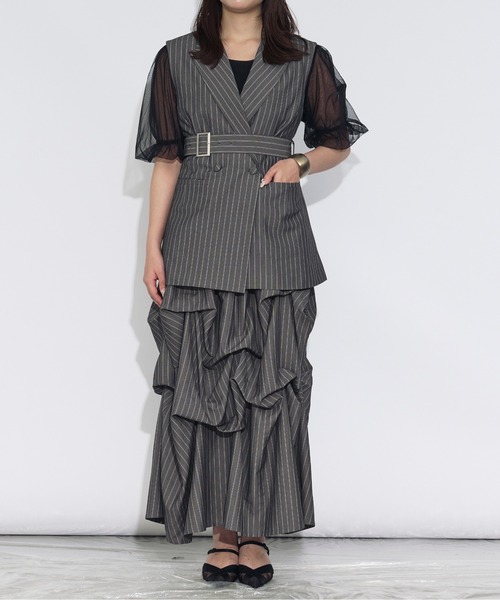 「Ezick」 ベスト FREE ブラック系その他 レディース_画像5