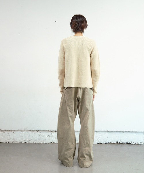 NVRFRGT（ネヴァーフォーゲット） パンツ 2TUCKED CURVED LEG TROUSERS