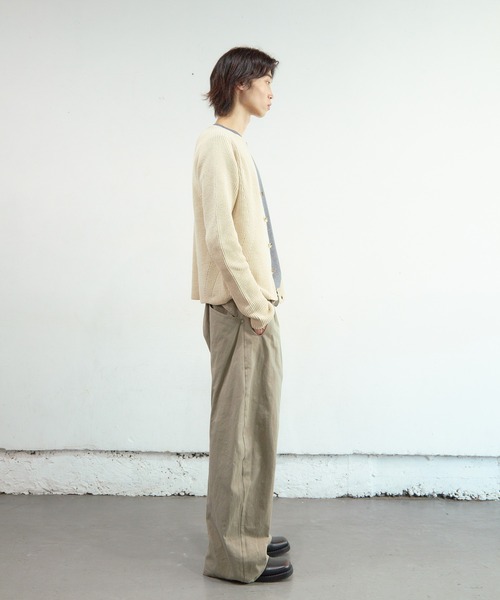 NVRFRGT（ネヴァーフォーゲット） パンツ 2TUCKED CURVED LEG TROUSERS