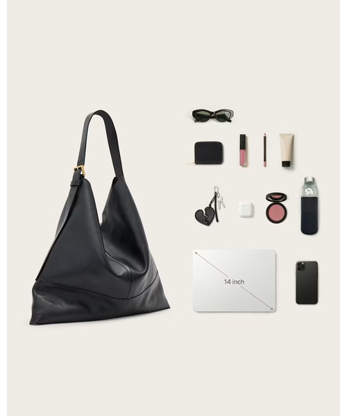 【中古】ALLSAINTS　オールセインツ　ショルダーバッグ　グレー　本革　レザーバッグ　斜め掛けバッグ＿s25＿s-0234-r25 中古・古着通販】ALL SAINTS (オールセインツ) レザーショルダーバッグ