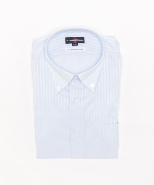 「Alexander Julian」 長袖シャツ - サックスブルー メンズ_画像4