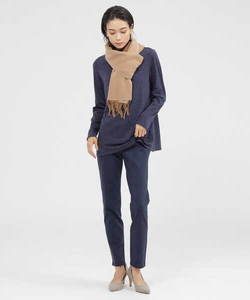 「EVEX by KRIZIA」 長袖カットソー 46 ブラウン系その他4 レディース_画像3