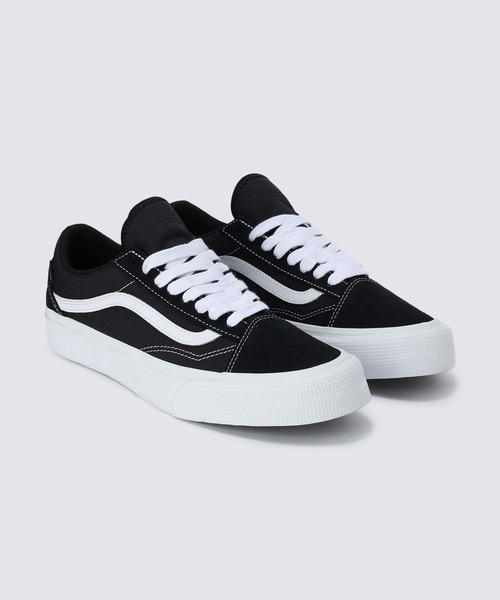 「VANS」 ローカットスニーカー 6 ブラック×ホワイト メンズの画像