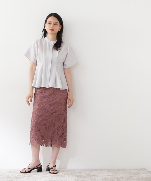 「N.(N. Natural Beauty Basic)」 半袖ブラウス MEDIUM イエロー レディース_画像2