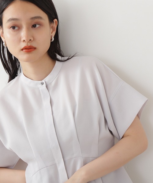 「N.(N. Natural Beauty Basic)」 半袖ブラウス MEDIUM イエロー レディース_画像3
