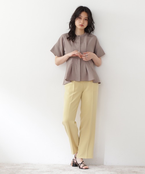 「N.(N. Natural Beauty Basic)」 半袖ブラウス MEDIUM イエロー レディース_画像8