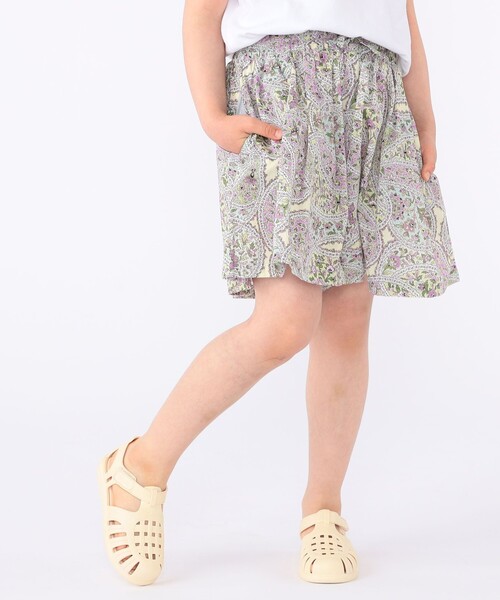 パンツ SHIPS KIDS:100〜130cm / リバティ キュロット キッズ 子供服 女の子の画像