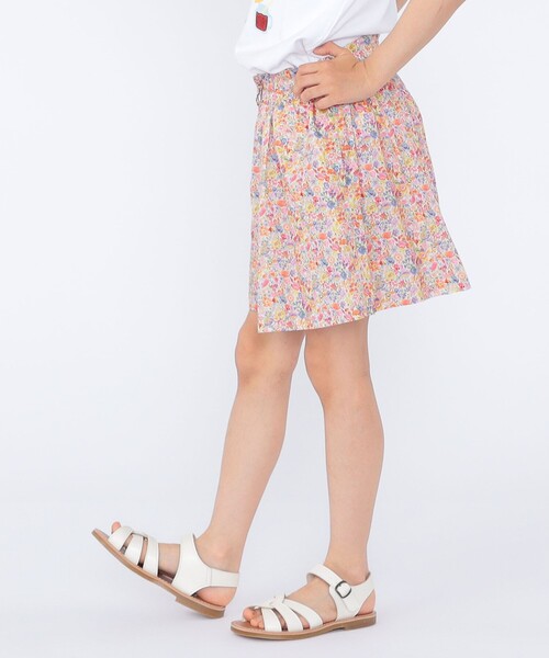 パンツ SHIPS KIDS:100〜130cm / リバティ キュロット キッズ 子供服 女の子の画像