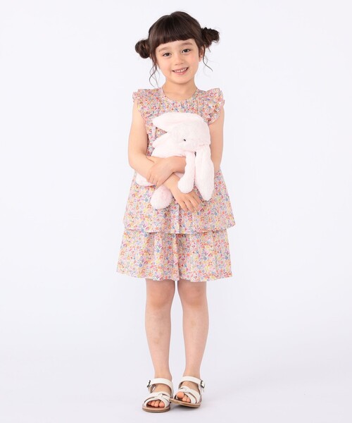 パンツ SHIPS KIDS:100〜130cm / リバティ キュロット キッズ 子供服 女の子の画像