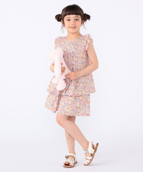 パンツ SHIPS KIDS:100〜130cm / リバティ キュロット キッズ 子供服 女の子の画像