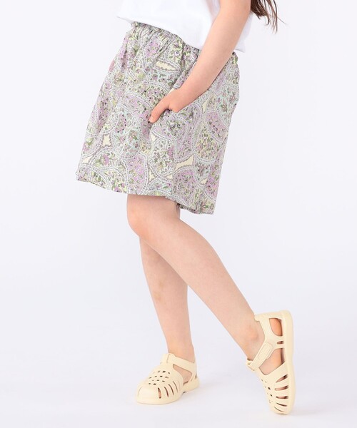 パンツ SHIPS KIDS:100〜130cm / リバティ キュロット キッズ 子供服 女の子の画像