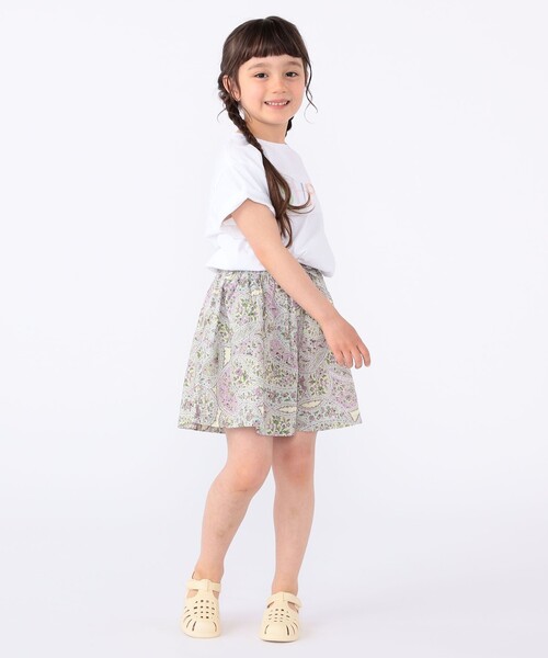 パンツ SHIPS KIDS:100〜130cm / リバティ キュロット キッズ 子供服 女の子の画像