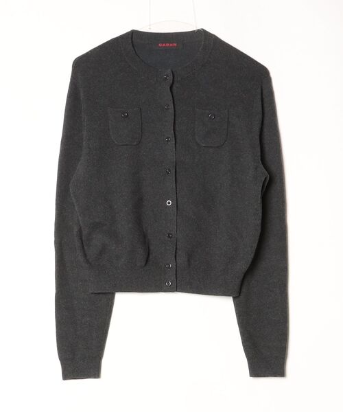 CABaN（キャバン） ニットカーディガン S チャコールグレー レディース