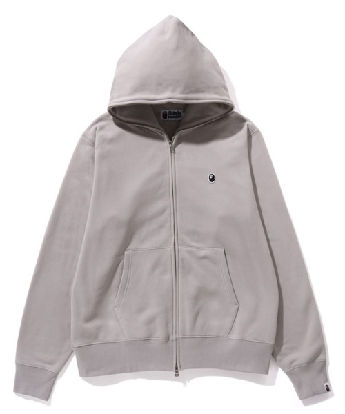 A Bathing Ape グレー ジップアップパーカー L A BATHING APE（アベイシングエイプ） ジップアップパーカー LARGE