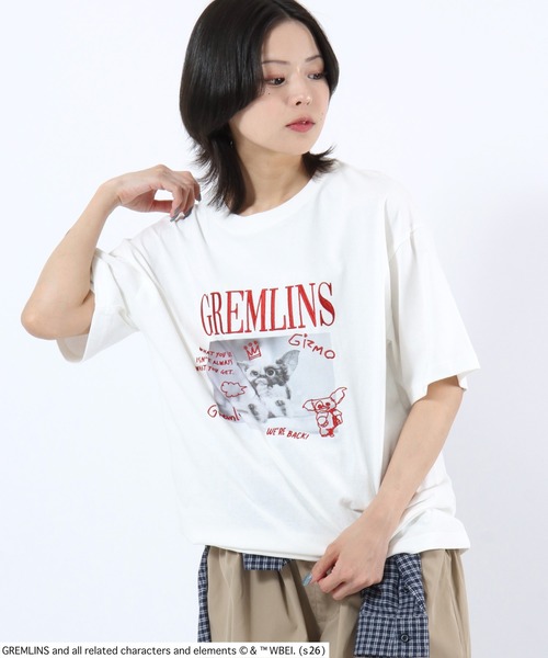 tシャツ GREMLINS（グレムリン）GIZMO ギズモ フォトプリント＆刺繍
